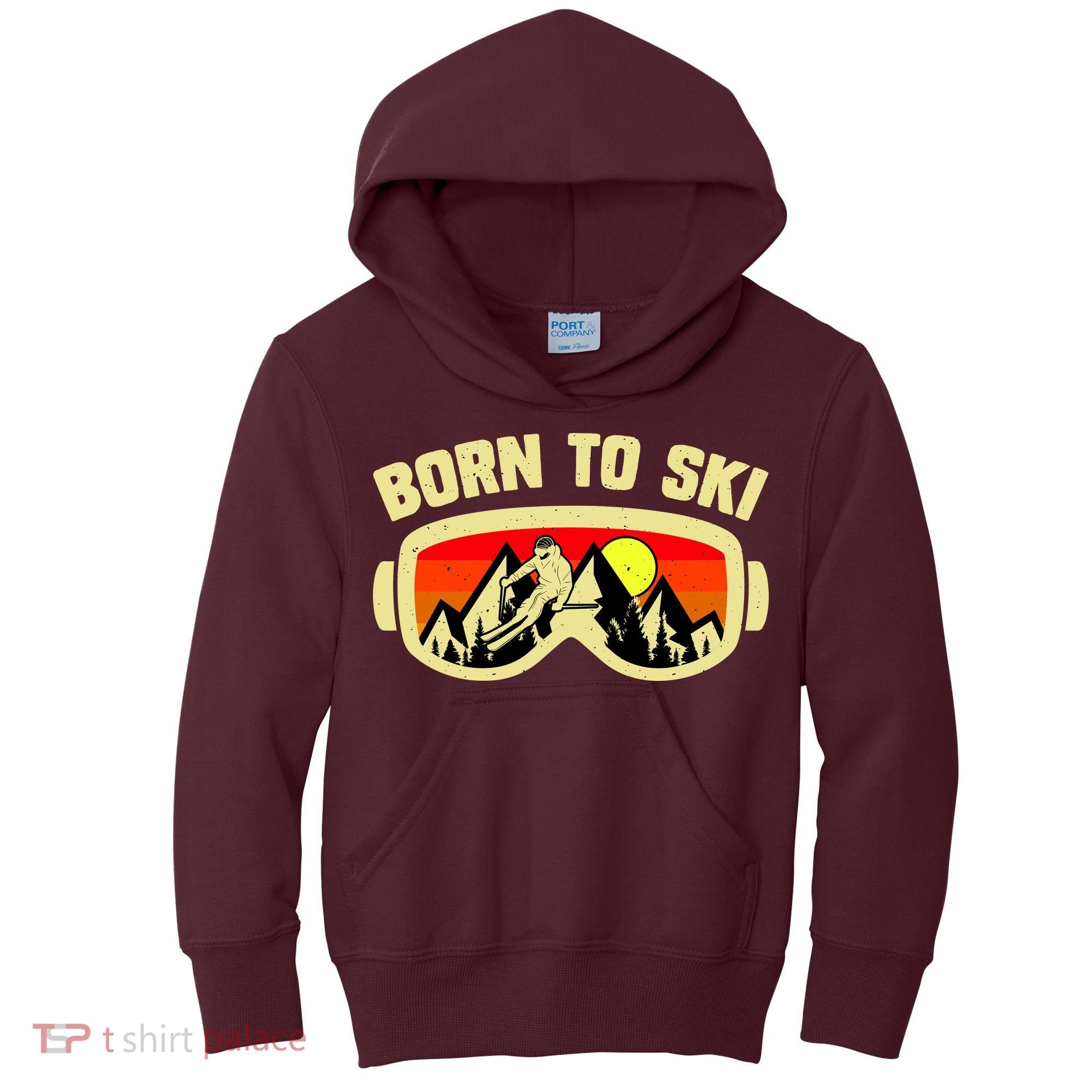 Born To Ski Kids Hoodie