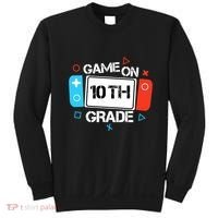 Back To School Game On 10th Grade Funny Gamer Boy Girl Sweatshirt thumb 0