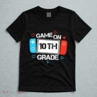 Back To School Game On 10th Grade Funny Gamer Boy Girl T-Shirt thumb 5