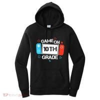 Back To School Game On 10th Grade Funny Gamer Boy Girl Women's Hoodie thumb 0