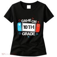 Back To School Game On 10th Grade Funny Gamer Boy Girl Women's T-Shirt thumb 0