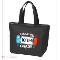 Back To School Game On 10th Grade Funny Gamer Boy Girl Tote Bag thumb 3
