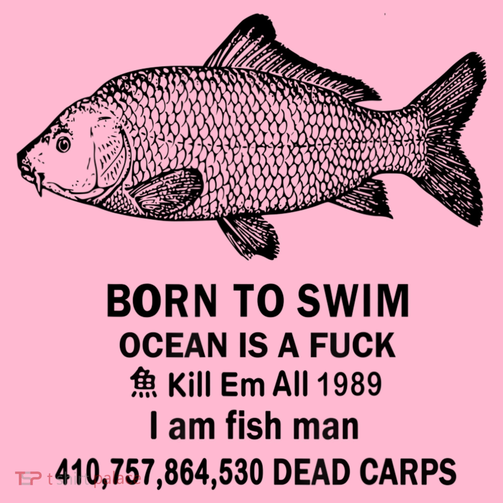 Born To Swim Ocean Is A Fuck Kill Em All 1989 Coaster