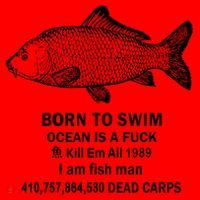 Born To Swim Ocean Is A Fuck Kill Em All 1989 Santa Hat thumb 1