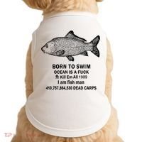 Born To Swim Ocean Is A Fuck Kill Em All 1989 Doggie Tank thumb 0