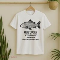 Born To Swim Ocean Is A Fuck Kill Em All 1989 T-Shirt thumb 2