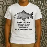 Born To Swim Ocean Is A Fuck Kill Em All 1989 T-Shirt thumb 3