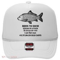 Born To Swim Ocean Is A Fuck Kill Em All 1989 Hat thumb 0