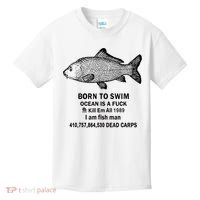 Born To Swim Ocean Is A Fuck Kill Em All 1989 Kids T-Shirt thumb 0