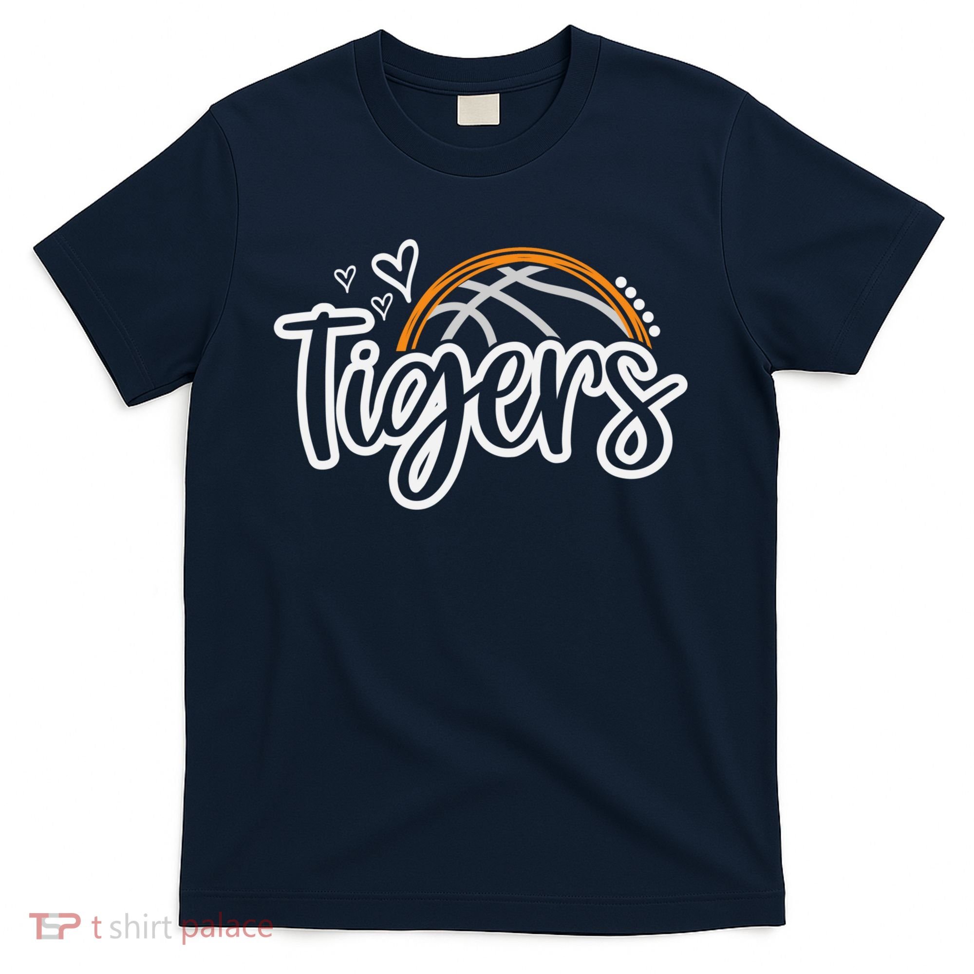 Basketball Tigers School Sports Fan Team Spirit T-Shirt