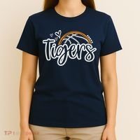 Basketball Tigers School Sports Fan Team Spirit T-Shirt thumb 4