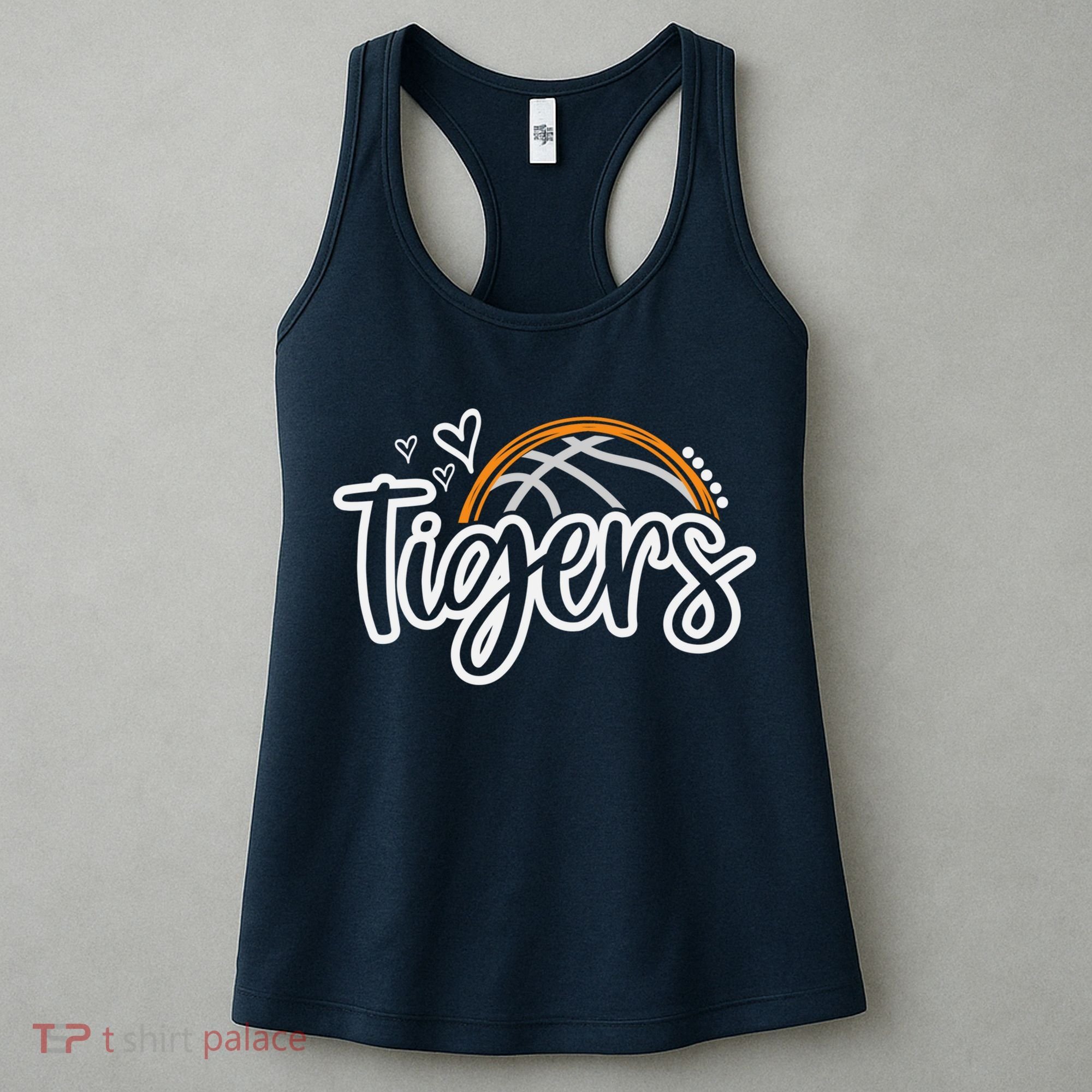 Basketball Tigers School Sports Fan Team Spirit Women's Tank Top