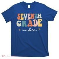 Back To School Seventh Grade Vibes Retro 7th Grade Teacher T-Shirt thumb 0