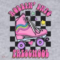 Back To School Skating Rollin Into Preschool Women's Sweatshirt thumb 2