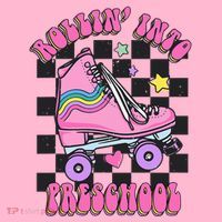 Back To School Skating Rollin Into Preschool Coaster thumb 2