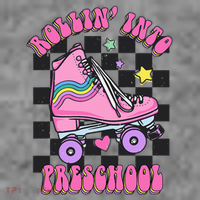 Back To School Skating Rollin Into Preschool Toddler Hoodie thumb 2