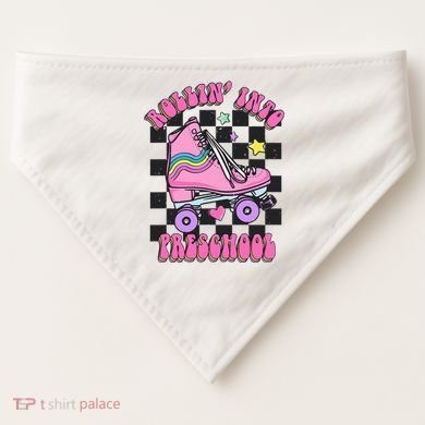 Back To School Skating Rollin Into Preschool USA-Made Doggie Bandana