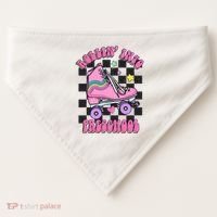 Back To School Skating Rollin Into Preschool USA-Made Doggie Bandana thumb 0