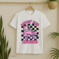 Back To School Skating Rollin Into Preschool T-Shirt thumb 2