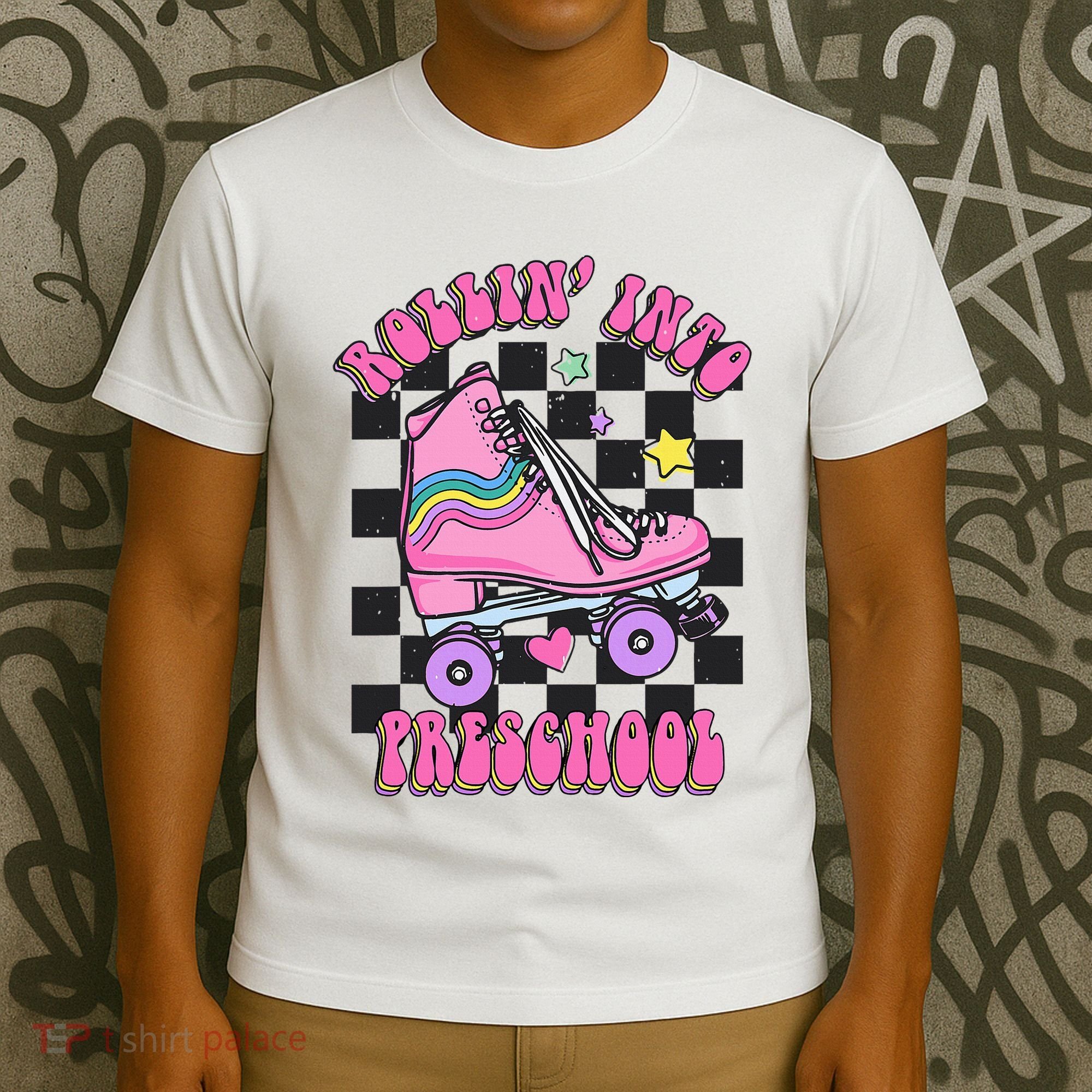 Back To School Skating Rollin Into Preschool T-Shirt
