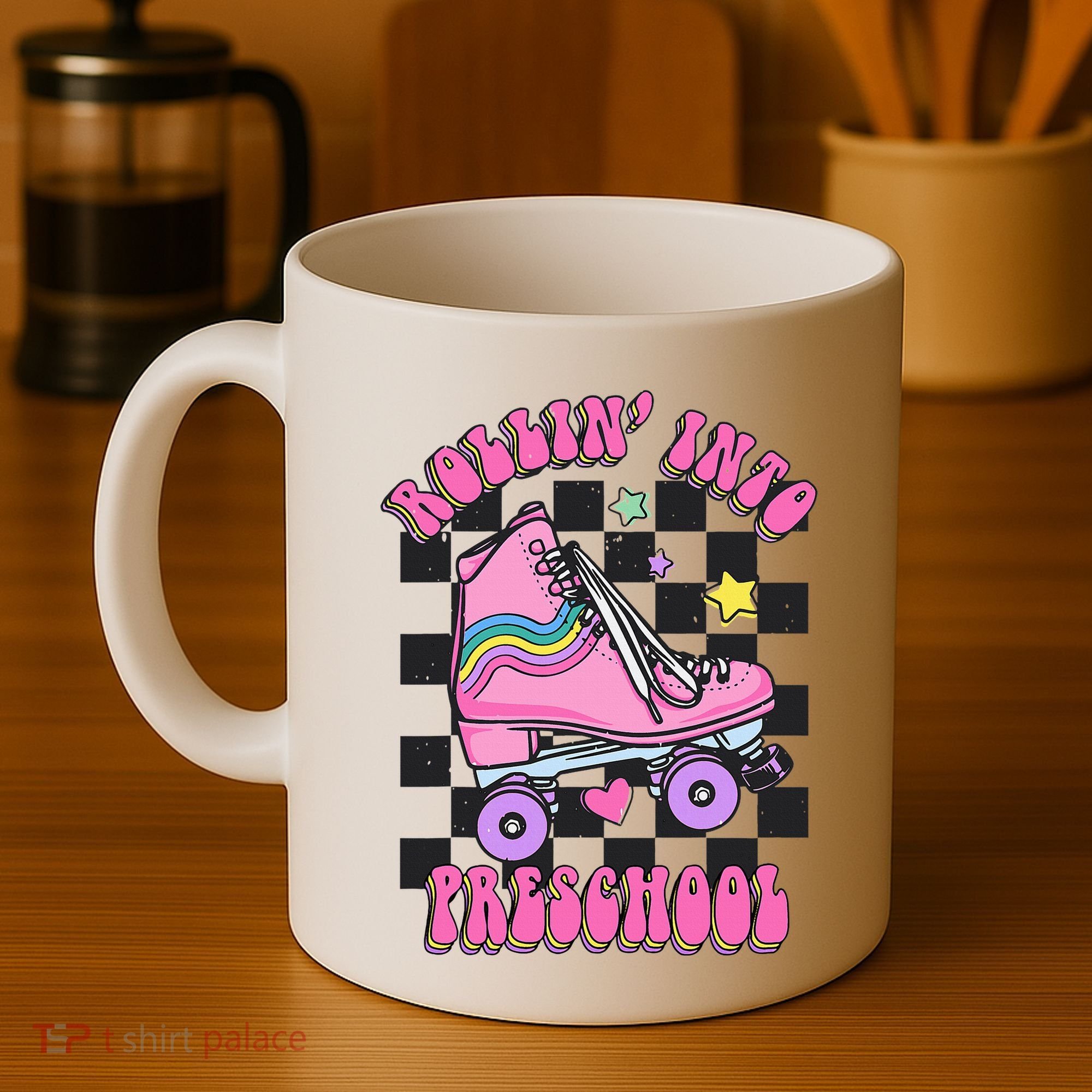 Back To School Skating Rollin Into Preschool Coffee Mug