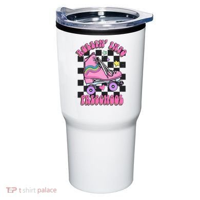 Back To School Skating Rollin Into Preschool Tumbler