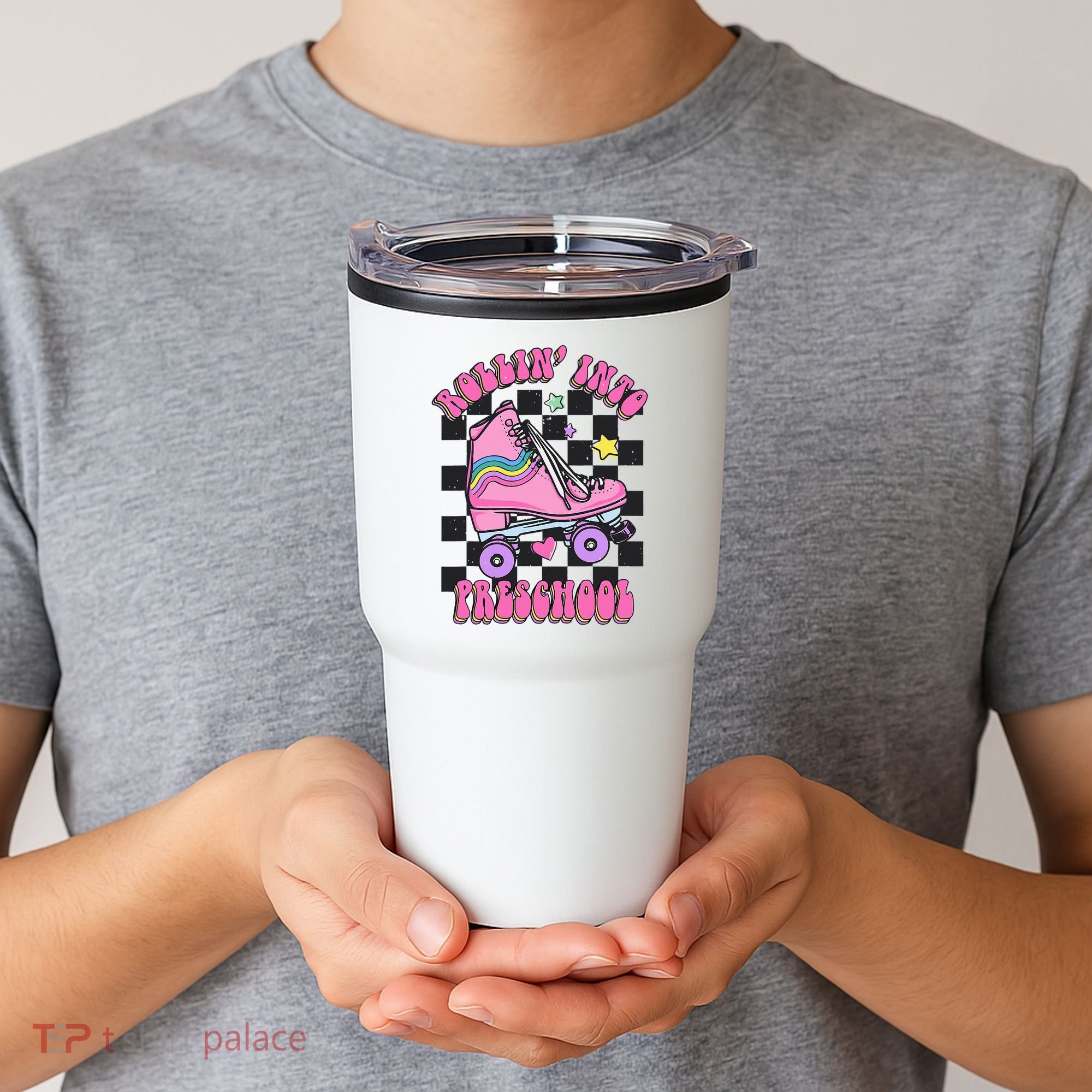 Back To School Skating Rollin Into Preschool Tumbler