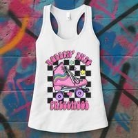 Back To School Skating Rollin Into Preschool Women's Tank Top thumb 3