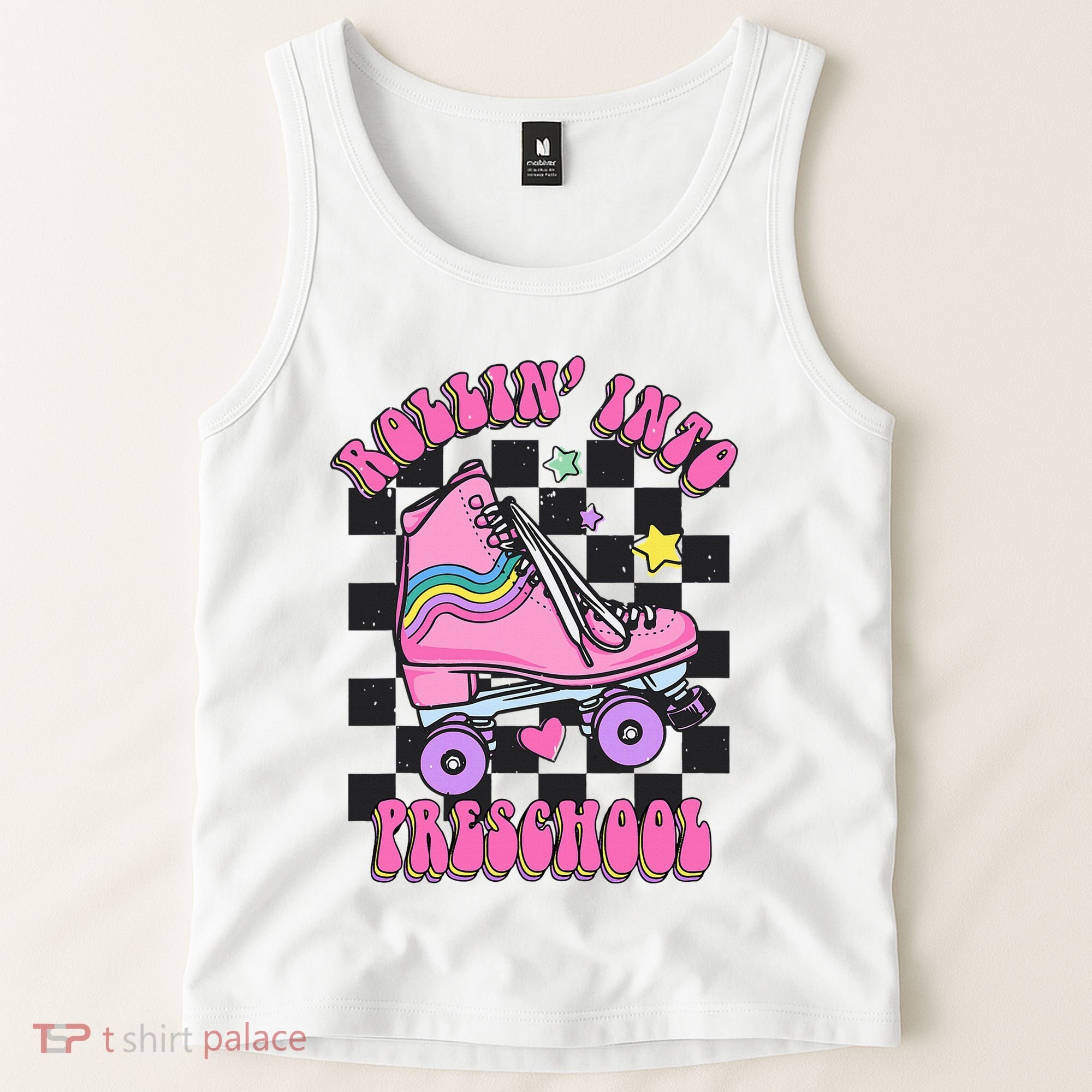 Back To School Skating Rollin Into Preschool Tank Top