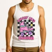 Back To School Skating Rollin Into Preschool Tank Top thumb 3