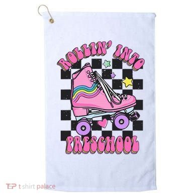 Back To School Skating Rollin Into Preschool Golf Towel
