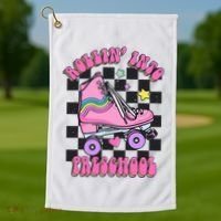 Back To School Skating Rollin Into Preschool Golf Towel thumb 1