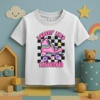 Back To School Skating Rollin Into Preschool Toddler T-Shirt thumb 3