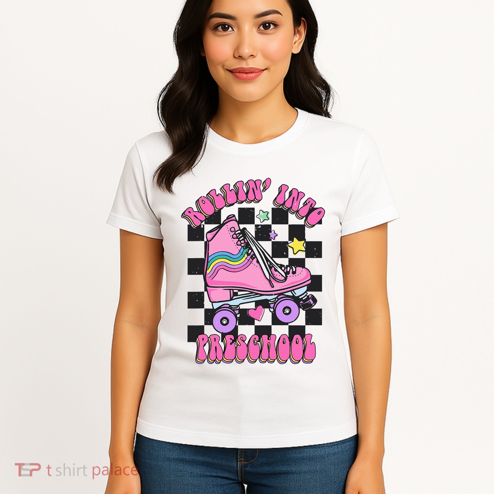 Back To School Skating Rollin Into Preschool Women's T-Shirt