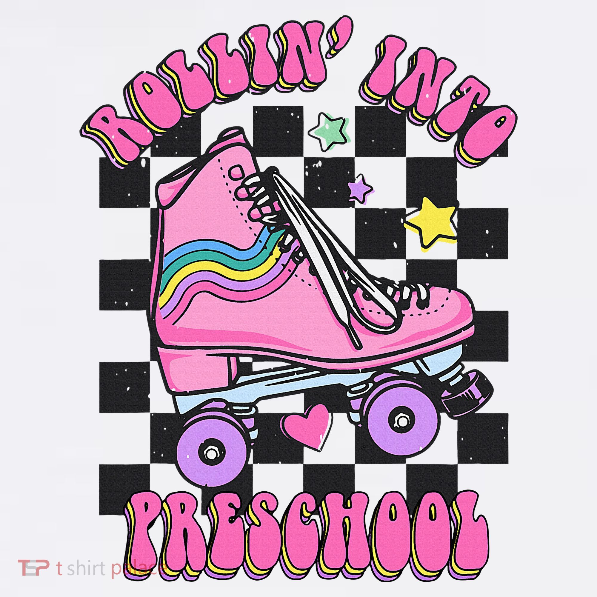 Back To School Skating Rollin Into Preschool Kids Hoodie