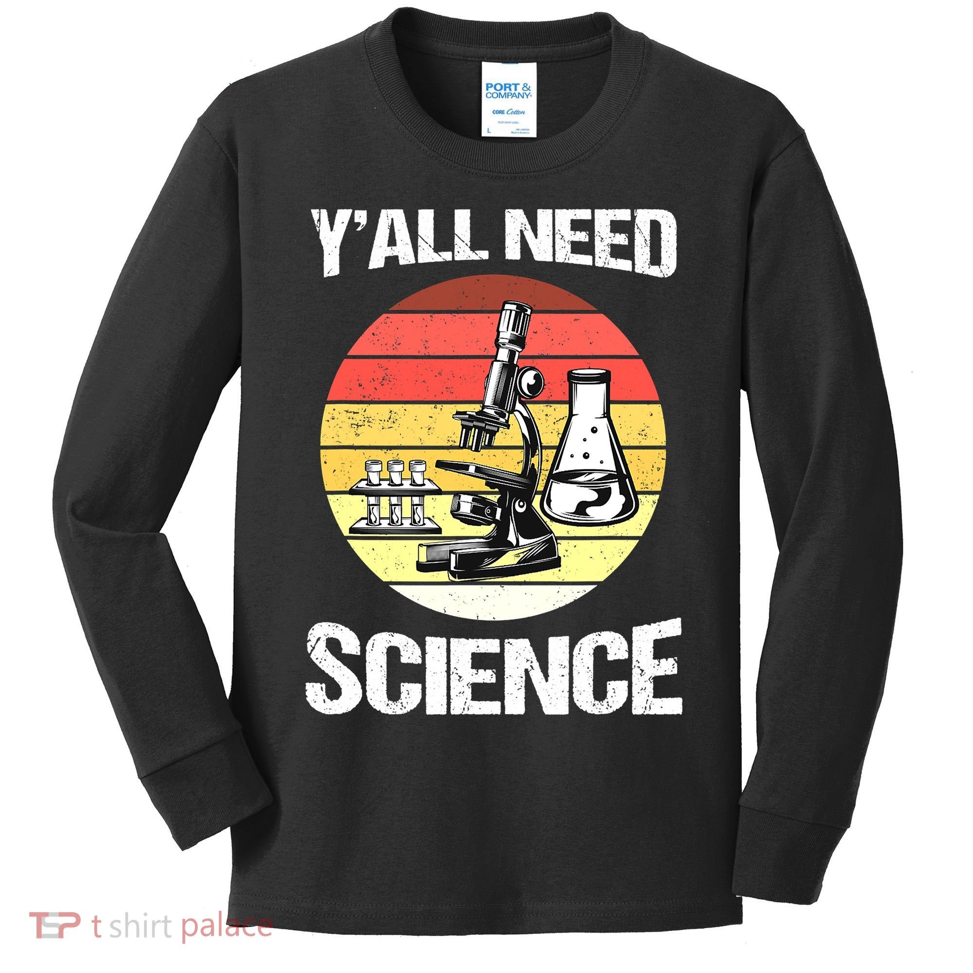 Back To School Y'all Need Science Teacher Kids Long Sleeve Shirt