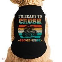 Back To School Ready To Crush Second Grade Monster Truck Boy Cute Gift Doggie Tank thumb 0