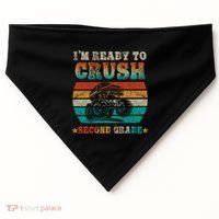 Back To School Ready To Crush Second Grade Monster Truck Boy Cute Gift USA-Made Doggie Bandana thumb 0