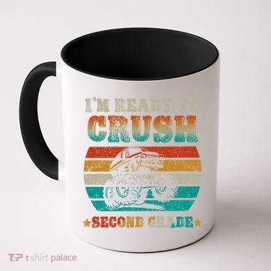Back To School Ready To Crush Second Grade Monster Truck Boy Cute Gift Coffee Mug