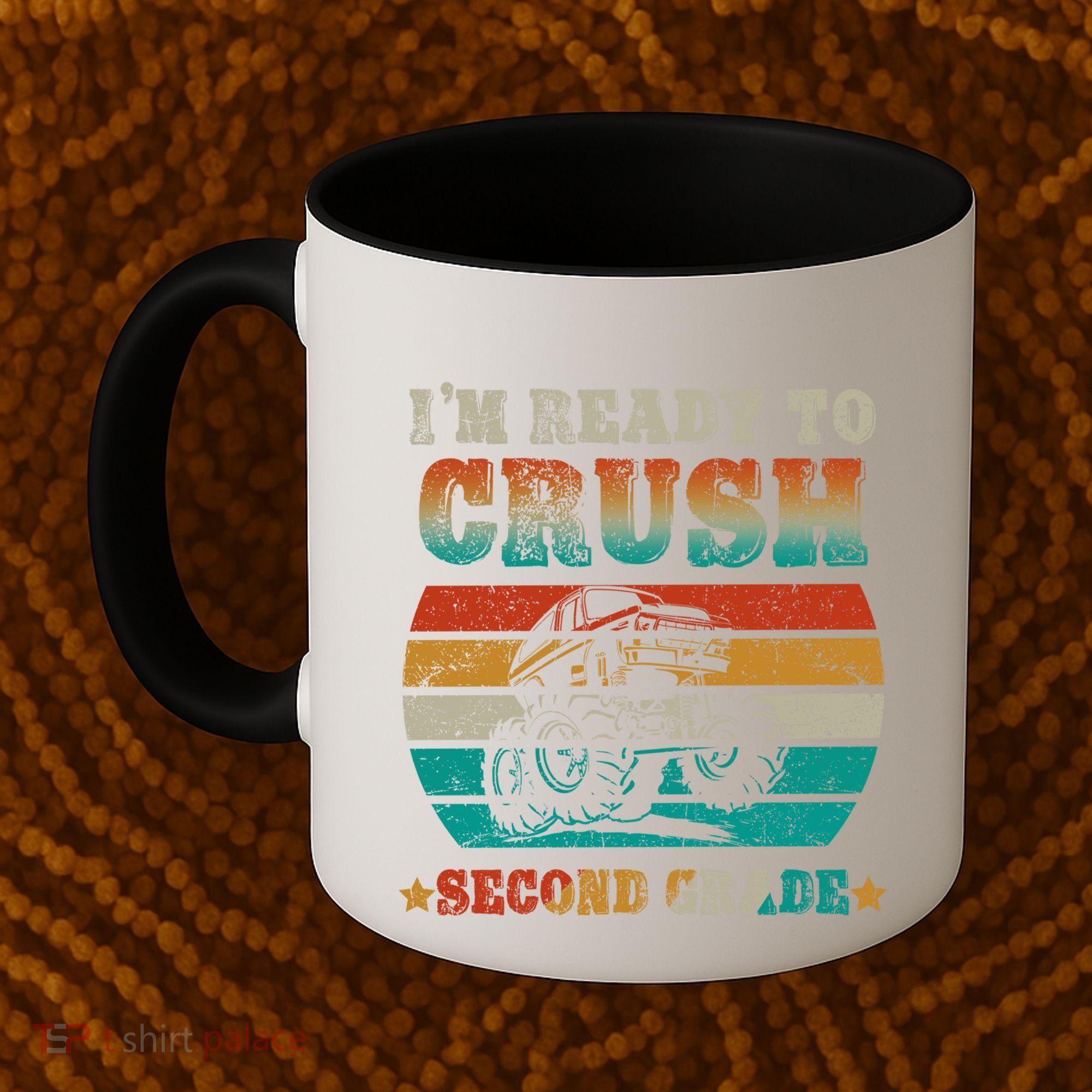 Back To School Ready To Crush Second Grade Monster Truck Boy Cute Gift Coffee Mug