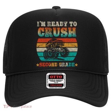Back To School Ready To Crush Second Grade Monster Truck Boy Cute Gift Hat