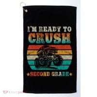 Back To School Ready To Crush Second Grade Monster Truck Boy Cute Gift Golf Towel thumb 0