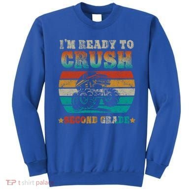 Back To School Ready To Crush Second Grade Monster Truck Boy Cute Gift Sweatshirt