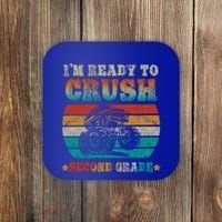 Back To School Ready To Crush Second Grade Monster Truck Boy Cute Gift Coaster thumb 0