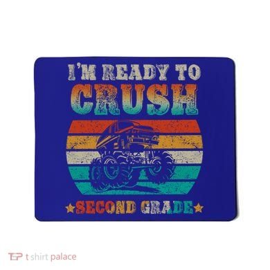 Back To School Ready To Crush Second Grade Monster Truck Boy Cute Gift Mousepad