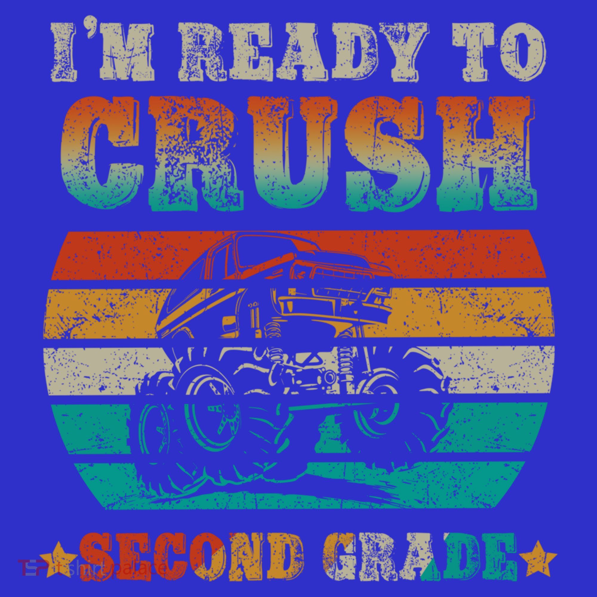 Back To School Ready To Crush Second Grade Monster Truck Boy Cute Gift Women's Tank Top