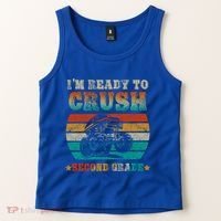 Back To School Ready To Crush Second Grade Monster Truck Boy Cute Gift Tank Top thumb 2