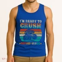Back To School Ready To Crush Second Grade Monster Truck Boy Cute Gift Tank Top thumb 3