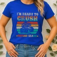 Back To School Ready To Crush Second Grade Monster Truck Boy Cute Gift Women's T-Shirt thumb 2