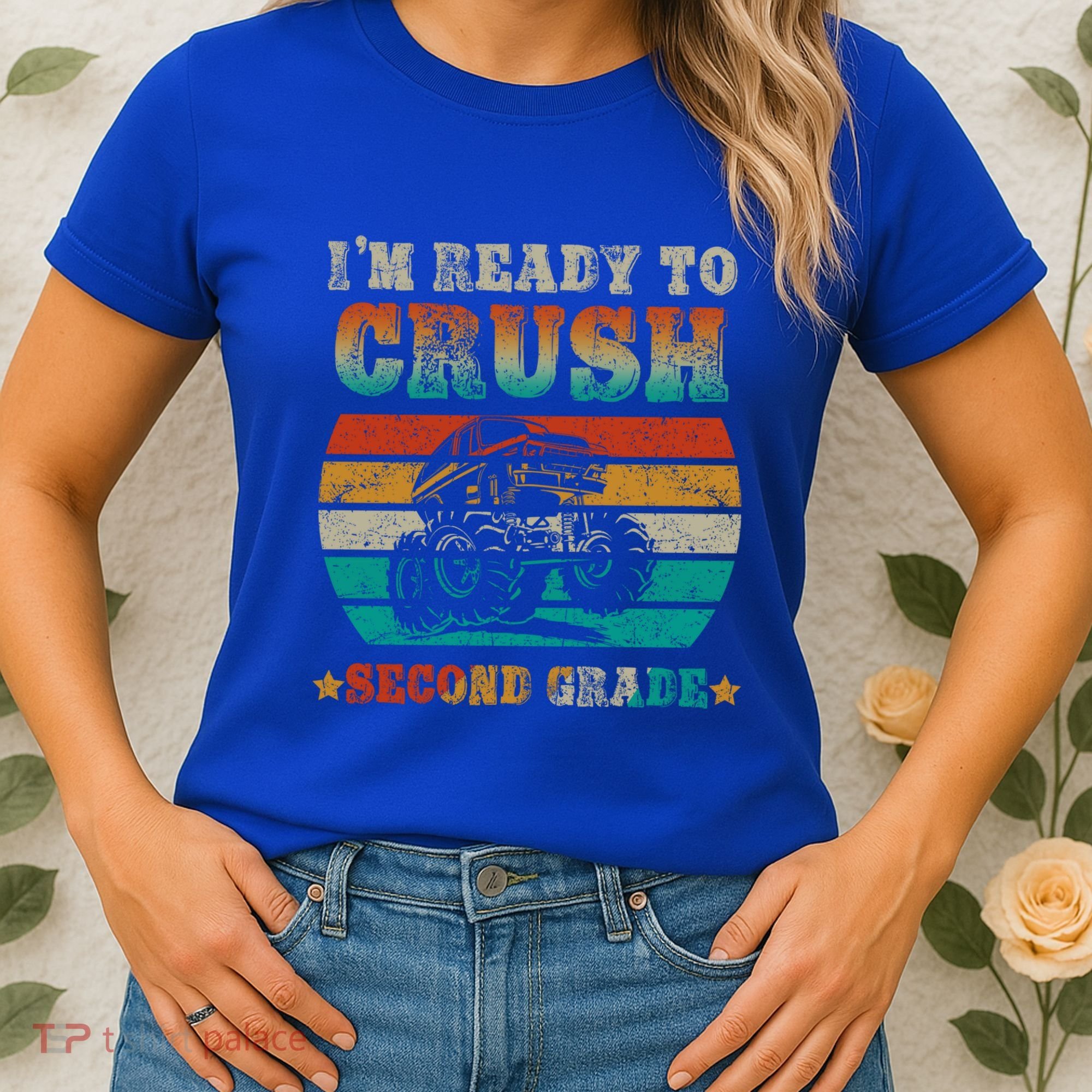 Back To School Ready To Crush Second Grade Monster Truck Boy Cute Gift Women's T-Shirt
